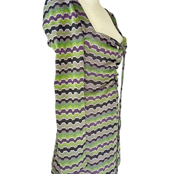 Zara dress size Small zigzag pattern festival dress - Picture 2 of 10